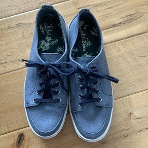 LL Bean Campside Oxford Canvas Blue Shoes Women's Size 8 M